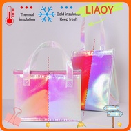 LIAOY Cooler Bag Zip Durable Ice Storage Box Aluminum Foil
