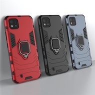 Holder Case For OPPO Realme C11 2021 Cover For Realme C11 2021 Capas PC TPU Phone Magnetic Armor Cas