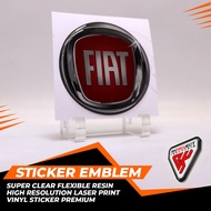 FLEXIBLE RESIN STICKER EMBLEM RAISED STICKER FIAT