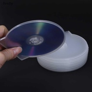 [Firefly] 1/3PCS Transparent Plastic Single Piece Round Disc Case CD Case Thickened CD DVD Disc Box 