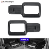 Wishlistforyou 2Pcs Car Seat Belt Fixing Bracket Rear Seat Belt Limiter Protective Cover Interior Ac