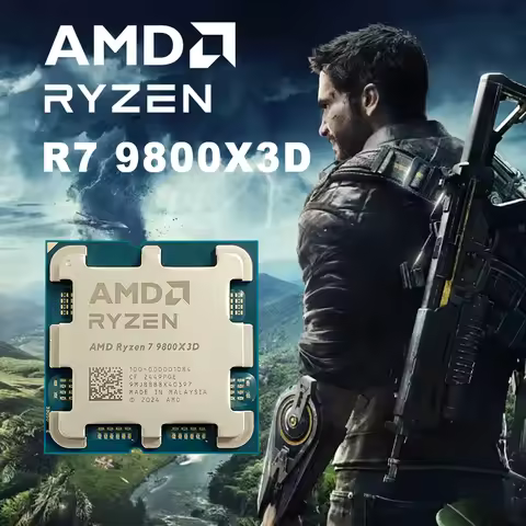 NEW AMD Ryzen 7 9800X3D Desktop Game Processor 8-Core 16-Thread R7 9800X3D AM5 CPU