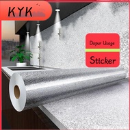 KYK Foil Wallpaper Shinny kitchen wallpaper Kitchen Oil proof Aluminum Foil Waterproof Sticker Kitch