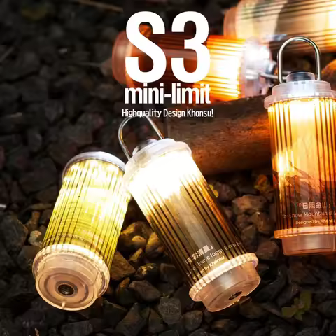 Transparent mini38 light Camping Lamp Tent Lantern USB Rechargeable 38 Explore Flashlights Outdoor C