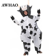 [AWHAO] Inflatable Cow Costume Cow Inflatable Costume Party Adults Halloween Costume