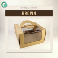 Brown Cake Box 20x20x15cm