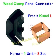 KAYU 8pcs Wood Clamp Connector, Wood Connector, Wood Fastener, Wood Connector, Wood Clamping