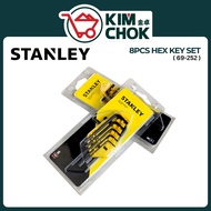 Stanley Hex Key Set ( 69-252 ) Consist of 1/16, 5/64, 3/32, 1/8, 5/32, 3/16, 7/32, 1/4”