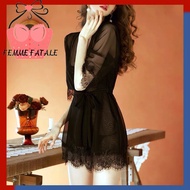 Local Stock FEMME FATALE Sexy Sheer Lingerie Night Gown 07