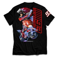 Marc Marquez 93 Gresini Ducati Tshirt / Baju Microfiber Jersi / Racing Tshirt Jersey