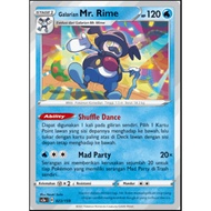 Mr.'s Galarian. Rime Collection VMAX Sparkling 023/159 Pokemon Card TCG Indonesia