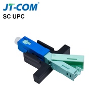 JT-COM SC UPC Fiber Fast Connector 50PCS Single-Mode FTTH Fiber Tool Cold Connector Tool Fiber Optic