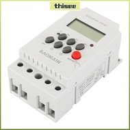 THISEPH Digital Timer, 12V 110V Timer Switch, Portable Display Relay 220V LED Electrical Device Time