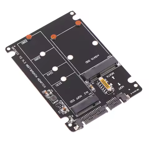 New Sale SATA 60Gbps To M2 NGFF SATA SSD MSATA SSD Adapter MSATA To SATA M.2 NGFF To SATA Disk Adapt