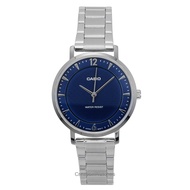 Casio Standard Analog Stainless Steel Blue Dial Quartz LTP-VT04D-2A Womens Watch