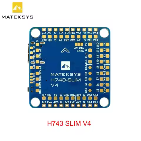 Matek H743 SLIM V4 STM32H743VIT6 Dual ICM42688P Gyro 2-8S F7 Flight Controller Built-in BEC5V For FP