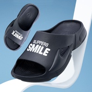 FENTINA Sandal Platform Pria Sandal Slide Pria Sol Lembut Tinggi Olahraga Pria Sendal Flat Selop Rum
