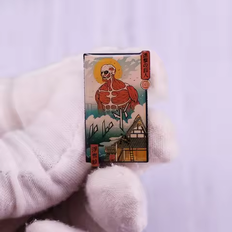Colossal Titan Pin Brooch Attack on Titan Badge Anime Fans Flair Addition