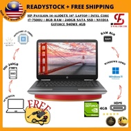 Laptop Murah H/P14-al106TX 14" Laptop Core i7-7500U 8GBRAM 240GBSSD NVIDIA GeForce 940MX 4GB