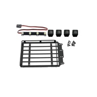 C8801 RC Crawler Vehicle LED Square Lamp Equipped Universal Practical Roof Luggage Rack Frame Spare 