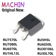 5pcs RU7570L RU7080L RU6070L RU1HL13L RU5H5L RU6050L RU30106L RU30L70L TO252 Field Effect Transistor