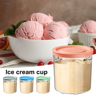 LV.Z Stable Performance Ice Cream Maker Container Ice Cream Cup with Air-tight Lid 16oz Ninja Cream Breeze Ice Cream Maker Replacement Cups with Air-tight Lid Set of for Nc100