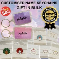 Customised keychain/customised name keychain/Christmas gift/mini gift/gift in bulk/bag tag/mini gift