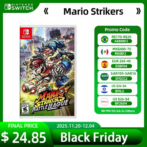 Mario Strikers Battle League Nintendo Switch Game Deals 100% Official Physical Game Card for Switch 