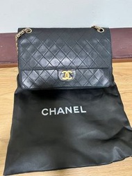 正品 chanel 老香vintage 復古金鏈 雙蓋classic flap cf 2.55方扣