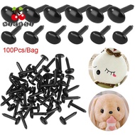 NICESI 100pcs/bag Safety Oval Nose Mini 4X5MM/5X7MM DIY Plastic Animals Noses Accessories