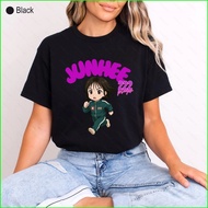 YB1 Anime Squid Game Jun Hee 222 Tee Youth Runner Green Player Numbered T-shirt BY1