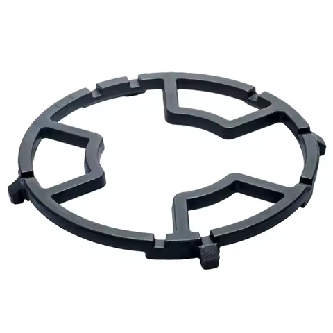 Cooktop Range Pan Holder Stand 8 Slots Cast Iron Wok Support Ring with Box Universal Wok Support Rin