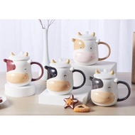 Cow Ceramic Cup Mug / Cute Ceramic Glass