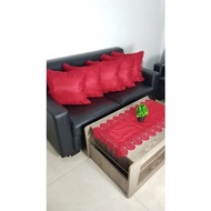 [✅Baru] Sarung Bantal Kursi Sarung Bantal Sofa Uk45X45 Set + Taplak