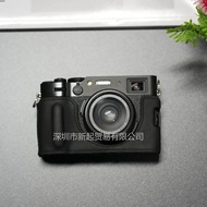 เคสสำหรับ Fuji X100VI กระเป๋ากล้องหนังแท้ทำมือเคสกล้องแบบครึ่งตัวสำหรับ Fujifilm X100 VI