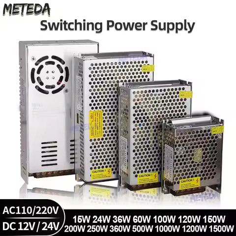 DC 12V 24V Switching Power Supply 2A 3A 4A 5A 8A 10A 15A 20A 25A 30A 40A Transformer Power Adapter 1