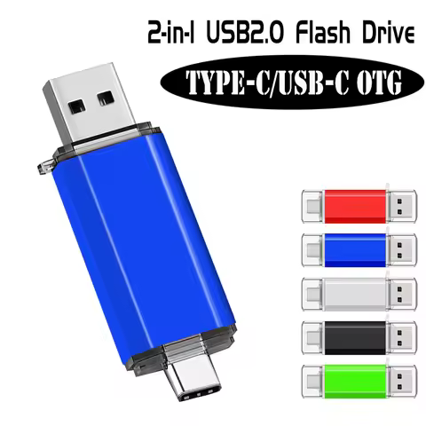 2 in 1 Type C USB Flash Drive OTG 2 IN 1 USB 2.0 Micro USB Pen Drive 128GB 64GB 32GB 16GB 8GB Storag