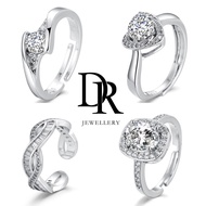 Raya silver ring 925 original Popular Women's Adjustable Ring cincin perempuan Engagement cincin sil
