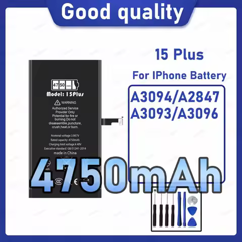 4750mAh Diagnostic Battery show genuine part no pop up message for iPhone 15 Plus battery