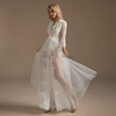 2024 Women Tulle Sheer Bridal Bolero Lace Hem Wedding Party Cape Dress Bolero Mariage Bolero Jacket 