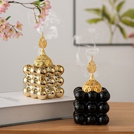 【Fast shipping】bukhoor burner Electric Bakhoor Mabkhara 2 Pin Plug/ 3 COLORS Incense Burner Metal, B