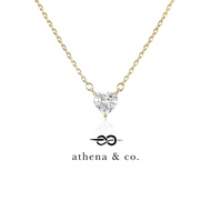 Athena & Co. 18k Gold Plated Ella Heart Necklace 18k Gold Necklace