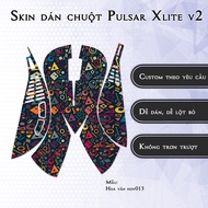 Pulsar Xlite Wireless v2 mouse Skin pattern hov013 | 3M anti-slip sticker