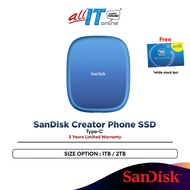 SanDisk Creator Phone SSD Type-C (1TB / 2TB)