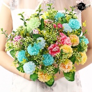 [SNNY] Artificial Flowers Silk Chrysanthemum Flower Lifelike Low Maintenance Holding Flowers Small Pieces Wedding Bouquet