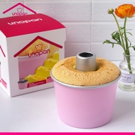 Unopan UN16001 - 15cm Chiffon Cake Pan Set 2in1 Pink Anodized 11.5cm