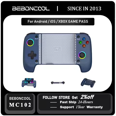 BEBONCOOL MC102 Wireless Bluetooth Connection for Cloud Gaming Xbox Game/Android/iOS Mobile Phone Ha