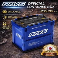 RAYS Official Container Box 23S 20L Blue Storage Case Stackable Durable Japan