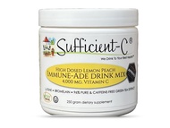 Sufficient-C High-Dosed 4000 mg. Vitamin C Lemon Peach Immune-Ade Drink Mix 250 gram size - Refreshi