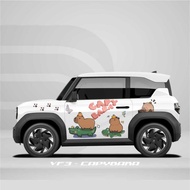 VF3 car Sticker - Car decal - Ds Decal - sttiker capybara